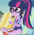 Size: 1640x1687 | Tagged: safe, imported from derpibooru, screencap, sci-twi, twilight sparkle, equestria girls, equestria girls series, friendship math, adding machine, beach chair, chair, clothes, cropped, female, geode of telekinesis, glasses, juice, lemonade, magical geodes, one-piece swimsuit, ponytail, sci-twi swimsuit, sleeveless, solo, swimsuit