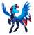 Size: 3128x3168 | Tagged: safe, artist:luximus17, imported from derpibooru, oc, oc only, oc:andrew swiftwing, pegasus, alternate hairstyle, alternate universe, high res, male, mask, simple background, smiling, smirk, spread wings, super powers, superhero, transparent background, wings