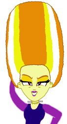 Size: 1685x3094 | Tagged: safe, artist:ktd1993, edit, imported from derpibooru, adagio dazzle, equestria girls, beehive hairdo, bride of frankenstein, cropped