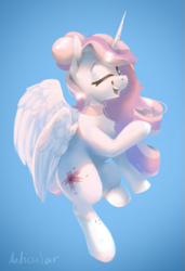 Size: 595x872 | Tagged: safe, artist:anticular, imported from derpibooru, oc, oc only, alicorn, pony, alicorn oc, horn, solo, wings