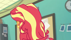 Size: 3410x1920 | Tagged: safe, imported from derpibooru, screencap, sunset shimmer, equestria girls, equestria girls series, forgotten friendship, faceless female, female, offscreen character, solo