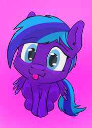 Size: 1436x1985 | Tagged: safe, artist:single purpose, imported from derpibooru, oc, oc only, oc:flugel, pegasus, pony, female, looking at you, mare, sitting, solo