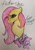 Size: 2749x3916 | Tagged: safe, artist:yayeet12369, imported from derpibooru, fluttershy, pegasus, pony, bust, high res, solo, traditional art