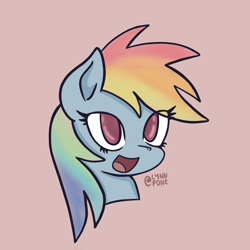 Size: 2048x2048 | Tagged: safe, artist:lynnpone, imported from derpibooru, rainbow dash, pegasus, pony, cute, digital art, high res, rainbow, rainbow dash always dresses in style, solo