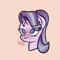 Size: 2048x2048 | Tagged: safe, artist:lynnpone, imported from derpibooru, starlight glimmer, pony, unicorn, cute, glimmerbetes, high res, solo