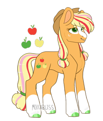 Size: 1523x1789 | Tagged: safe, artist:moccabliss, imported from derpibooru, applejack, pony, alternate design, simple background, solo, transparent background