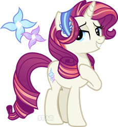 Size: 1280x1388 | Tagged: safe, artist:star-gaze-pony, imported from derpibooru, oc, oc only, oc:crystal flower, pony, unicorn, female, mare, simple background, solo, transparent background