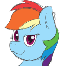 Size: 1000x1000 | Tagged: safe, artist:exobass, imported from derpibooru, rainbow dash, pony, colored ske, colored sketch, female, mare, simple background, sketch, solo, transparent background