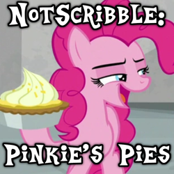 Size: 762x762 | Tagged: safe, imported from twibooru, screencap, pinkie pie, earth pony, pony, image, png, solo, text, thumbnail