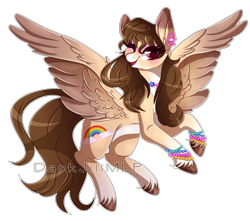 Size: 3808x3368 | Tagged: safe, artist:darkjillmlp123, imported from derpibooru, oc, oc only, oc:charlotte, pegasus, pony, female, high res, mare, one eye closed, simple background, solo, transparent background, wink