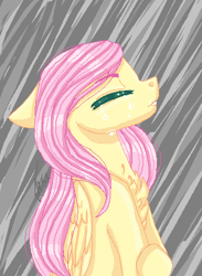 Size: 325x443 | Tagged: safe, artist:inspiredpixels, imported from derpibooru, fluttershy, pegasus, pony, bust, chest fluff, crying, female, mare, solo, teary eyes