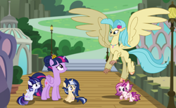 Size: 3960x2442 | Tagged: safe, artist:magicstarshine12, imported from derpibooru, princess skystar, twilight sparkle, oc, oc:aurora, oc:dark sparkle, oc:star shine, alicorn, classical hippogriff, hippogriff, pony, my little pony: the movie, baby, baby pony, base used, eyelashes, female, flying, high res, hippogriff oc, jewelry, mare, necklace, offspring, outdoors, parent:flash sentry, parent:twilight sparkle, parents:flashlight, pony oc, spread wings, twilight sparkle (alicorn), wings