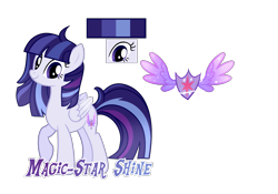 Size: 2853x1998 | Tagged: safe, artist:magicstarshine12, imported from derpibooru, oc, oc only, pegasus, pony, base used, eyelashes, female, mare, offspring, parent:flash sentry, parent:twilight sparkle, parents:flashlight, pegasus oc, raised hoof, reference sheet, simple background, smiling, solo, transparent background, wings