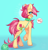 Size: 1342x1400 | Tagged: safe, artist:dead mint, imported from derpibooru, roseluck, earth pony, pony, behaving like a cat, collar, commission, commissioner:doom9454, concave belly, cute, heart, mouth hold, pet tag, pony pet, raised hoof, rosepet, yarn, yarn ball