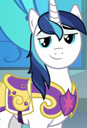 Size: 735x1080 | Tagged: safe, imported from derpibooru, screencap, shining armor, pony, unicorn, season 9, sparkle's seven, spoiler:s09, cropped, male, sexy armor, solo, stallion