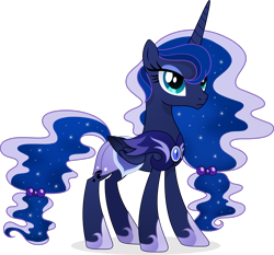 Size: 5800x5396 | Tagged: safe, artist:inaactive, imported from derpibooru, princess luna, alicorn, pony, absurd resolution, armor, female, frown, mare, night guard armor, simple background, solo, transparent background, vector
