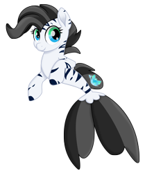 Size: 1740x2080 | Tagged: safe, artist:angalalove, imported from derpibooru, oc, oc only, earth pony, pony, seapony (g4), black mane, blue eyes, dorsal fin, fish tail, flowing tail, looking at you, movie accurate, seaponified, simple background, smiling, smiling at you, solo, species swap, tail, transparent background