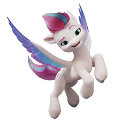 Size: 600x600 | Tagged: safe, imported from derpibooru, zipp storm, pegasus, pony, female, flying, g5, mare, official, simple background, solo, white background