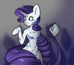 Size: 3400x3000 | Tagged: safe, artist:0blackster, artist:ranillopa, imported from derpibooru, rarity, monster pony, pony, unicorn, digital art, female, high res, hooves, mare, solo, tail