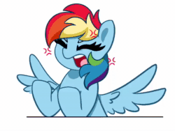 Size: 640x480 | Tagged: safe, artist:kittyrosie, imported from derpibooru, rainbow dash, twilight sparkle, pegasus, pony, unicorn, angry, animated, cross-popping veins, cute, dashabetes, duo, go to bed, madorable, open mouth, sound, twiabetes, webm
