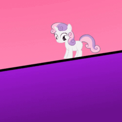 Size: 500x500 | Tagged: safe, artist:axelp, imported from derpibooru, sweetie belle, pony, unicorn, abstract background, animated, gif, perfect loop, solo