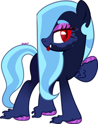 Size: 1513x1904 | Tagged: safe, artist:kurosawakuro, imported from derpibooru, oc, oc only, earth pony, pony, base used, fangs, female, hoof fluff, long feather, mare, offspring, parent:arctic lily, parent:crystal beau, simple background, slit eyes, slit pupils, solo, transparent background, unshorn fetlocks