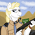 Size: 900x900 | Tagged: safe, artist:friedrich911, imported from derpibooru, oc, oc only, anthro, clothes, flyer, gun, highway, highwayman, male, mountain, original character do not steal, police officer, shotgun, sky, solo, stallion, sunglasses, texas, uniform, weapon, white