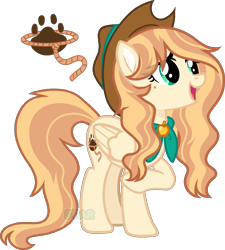 Size: 1100x1220 | Tagged: safe, artist:star-gaze-pony, imported from derpibooru, oc, oc only, oc:honey print apple, pegasus, pony, female, hat, mare, simple background, solo, transparent background