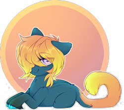 Size: 2630x2338 | Tagged: safe, artist:_spacemonkeyz_, imported from derpibooru, oc, oc only, pony, cat ears, cat tail, high res, solo