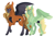 Size: 3000x2000 | Tagged: safe, artist:scarletskitty12, imported from derpibooru, oc, oc:mark wells, oc:penumbra (goldfur), alicorn, bat pony, pony, fanfic:off the mark, cutie mark, duo, female, high res, male, sunglasses, unshorn fetlocks