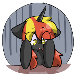 Size: 512x512 | Tagged: safe, artist:alex69vodka, imported from derpibooru, oc, oc only, oc:java, pony, unicorn, female, looking down, meme, simple background, sticker, transparent background