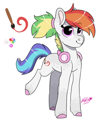 Size: 1574x1960 | Tagged: safe, artist:moccabliss, imported from derpibooru, oc, oc only, oc:artie tart, earth pony, pony, female, mare, simple background, solo, white background