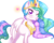 Size: 2500x2000 | Tagged: safe, artist:sweet-shroom, imported from derpibooru, princess celestia, alicorn, pony, ;p, blushing, chest fluff, cute, cutelestia, heart, high res, looking at you, one eye closed, silly, silly pony, solo, tongue out, wink, winking at you