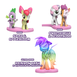 Size: 1080x1080 | Tagged: safe, imported from derpibooru, part of a set, apple bloom, rainbow dash, scootaloo, spike, sweetie belle, earth pony, pegasus, pony, unicorn, 3d render, bone, cutie mark crusaders, dissectibles, female, freeny's hidden dissectibles, merchandise, organs, simple background, skeleton, transparent background