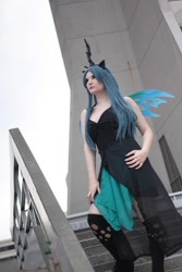 Size: 683x1024 | Tagged: safe, artist:agenttopangalawrence, artist:squibbers, imported from derpibooru, queen chrysalis, human, 2013, clothes, cosplay, costume, female, irl, irl human, photo