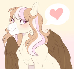 Size: 1920x1792 | Tagged: safe, artist:glorymoon, imported from derpibooru, oc, oc only, oc:napoli scoop, pegasus, pony, colored wings, female, mare, solo, wings