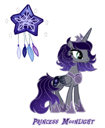 Size: 1143x1389 | Tagged: safe, artist:magicstarshine12, imported from derpibooru, oc, oc only, alicorn, pony, alicorn oc, base used, ethereal mane, eyelashes, female, hoof shoes, horn, jewelry, mare, offspring, parent:king sombra, parent:princess luna, parents:lumbra, peytral, reference sheet, simple background, solo, starry mane, tiara, transparent background, wings