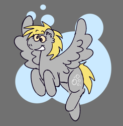 Size: 540x552 | Tagged: safe, artist:tezzart, artist:tezzbot, imported from derpibooru, derpy hooves, pegasus, pony, simple background, solo