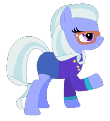 Size: 366x402 | Tagged: safe, artist:firestarartist, artist:user15432, imported from derpibooru, sugarcoat, earth pony, pony, equestria girls, base used, clothes, cutie mark, cutie mark on clothes, equestria girls ponified, glasses, leotard, olympics, ponified, raised hoof, simple background, solo, sports, sports outfit, sporty style, swimsuit, transparent background