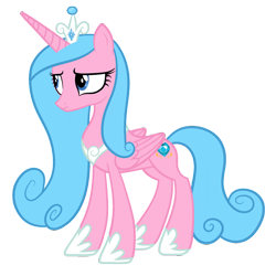 Size: 1600x1600 | Tagged: safe, artist:blah23z, edit, imported from derpibooru, vector edit, aloe, princess cadance, alicorn, pony, crown, female, jewelry, mare, palette swap, race swap, recolor, regalia, simple background, solo, transparent background, vector