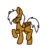 Size: 2000x2000 | Tagged: safe, artist:breezydiz, imported from derpibooru, oc, oc:breezy brown, pegasus, pony, animated, brown fur, dancing, gif, happy, high res, male, pegasus oc, smiling, stallion, trace, white hair, white mane, wings