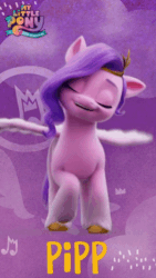 Size: 520x924 | Tagged: safe, imported from derpibooru, pipp petals, pegasus, pony, adorapipp, animated, cute, female, g5, gif, happy, mare, my little pony: a new generation, seizure warning, solo