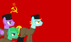 Size: 1280x761 | Tagged: safe, artist:angelovalouva, imported from derpibooru, oc, communism, male, russia, soldier, soviet union