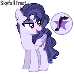 Size: 1448x1448 | Tagged: safe, artist:skyfallfrost, imported from derpibooru, oc, oc only, oc:purple moonlight, pegasus, pony, female, mare, simple background, solo, white background