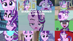 Size: 1280x721 | Tagged: safe, edit, edited screencap, editor:quoterific, imported from derpibooru, screencap, snowfall frost, starlight glimmer, pony, unicorn, a royal problem, equestria girls, marks for effort, mirror magic, road to friendship, season 5, season 6, season 8, season 9, the cutie map, the cutie re-mark, the ending of the end, spoiler:eqg specials, spoiler:s08, spoiler:s09, :i, angry, close-up, cute, evil grin, evil starlight, floppy ears, gee i don't know, glimmerbetes, glowing horn, grin, horn, i mean i see, i see, looking at you, nightmare, put it on my tab, quiet, ragelight glimmer, s5 starlight, screaming, smiling, twilight's castle