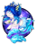 Size: 900x1116 | Tagged: safe, artist:mychelle, imported from derpibooru, oc, oc only, oc:ocean wave, seapony (g4), blue eyes, blue mane, bubble, cheek fluff, fish tail, mermaid tail, seashell necklace, simple background, smiling, solo, tail, transparent background, underwater, unshorn fetlocks, water