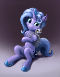 Size: 1441x1857 | Tagged: safe, artist:foxpit, artist:gouransion, imported from derpibooru, princess luna, alicorn, bat, pony, cute, female, hoof shoes, mare, sitting, smiling, solo