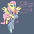 Size: 2048x2048 | Tagged: safe, artist:lynnpone, imported from derpibooru, fluttershy, rainbow dash, pegasus, pony, assisted flying, blue background, blushing, carrying, cider, cider dash, drunk, drunker dash, female, flutterdash, flying, high res, lesbian, misspelling, shipping, shipping fuel, simple background, text, wings