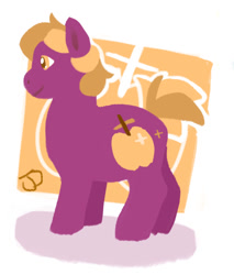 Size: 755x887 | Tagged: safe, artist:trottyhoof, imported from derpibooru, oc, oc only, oc:apple plus, earth pony, pony, female, mare, offspring, parent:big macintosh, parent:cheerilee, parents:cheerimac, simple background, solo, white background