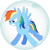 Size: 2600x2600 | Tagged: safe, artist:alexdti, imported from derpibooru, rainbow dash, pegasus, pony, twilight's kingdom, bubble, female, gritted teeth, high res, magic, simple background, solo, teeth, transparent background